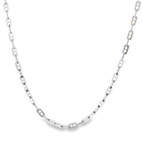 「扁平錨鍊 Flat Anchor Chain」18K白色黃金頸鏈