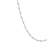 「麻花鍊 Rope Chain 」18K白色黃金頸鏈