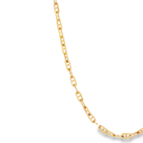 「扁平船錨鍊 Flat Anchor Chain」18K黃色黃金頸鏈