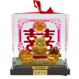 「雙喜臨門」999足金擺件