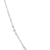 「雙股繩珠鍊 Double Rope Saturn Chain」18K白色黃金頸鏈