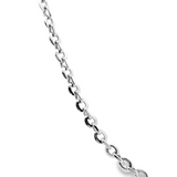 「馬銜鍊 Cable Chain」18K白色黃金頸鏈