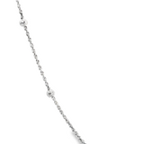 「土星鍊 Saturn Chain」18K白色黃金頸鏈