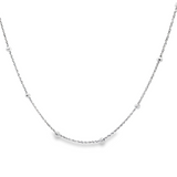 「土星鍊 Saturn Chain」18K白色黃金頸鏈
