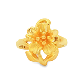 「瑾花金」999足金戒指