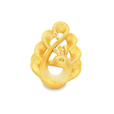 「孔雀」999足金戒指