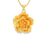「金蕊花」999足金吊墜