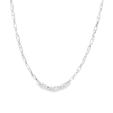 「雙股麻花鍊 Double Rope Chain 」18K白色黃金頸鏈
