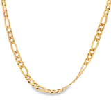 「菲加羅鏈 Figaro Chain」18K黃色黃金頸鏈