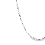 「扭轉鍊 Cable Chain」18K白色黃金頸鏈