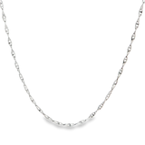 「麻花鍊 Rope Chain 」18K白色黃金頸鏈