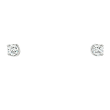 18K白色黃金天然鑽石耳環 (GIA)