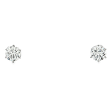 18K白色黃金天然鑽石耳環 (GIA)
