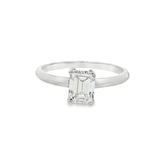 18K白色黃金天然鑽石戒指 (GIA)