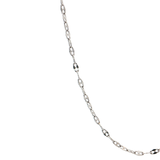 「扁平錨鍊 Flat Anchor Chain」18K白色黃金頸鏈