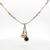 14K黃金天然珍珠頸鏈