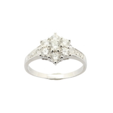 "Serenade" 18K white gold diamond ring