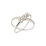 "Pinnacle" 18K white gold diamond ring