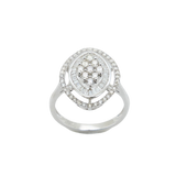 "Scintilla" 18K white gold diamond ring