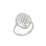 "Scintilla" 18K white gold diamond ring