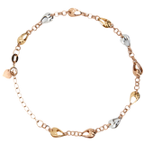 「Flare」18K三色黃金手鏈