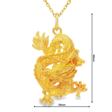 999.9黃金龍鳳大花吊墜