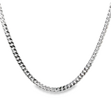 「Cuban Chain」18K白色黃金古巴鏈頸鏈 (6.00 mm)