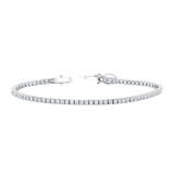 "Diamond Tennis Bracelet" 18K white gold diamond bracelet
