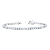 "Diamond Tennis Bracelet" 18K white gold diamond bracelet