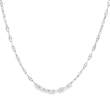 「扁平錨鍊 Flat Anchor Chain」18K白色黃金頸鏈