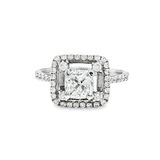 18K白色黃金天然鑽石戒指 (GIA)