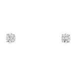 18K白色黃金天然鑽石耳環 (GIA)